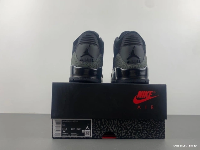 Rep Cat Jordan Air 3 Retro Black CK9246-168 0710